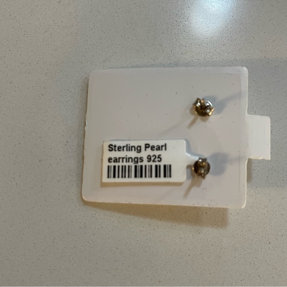 Sterling Silver 925 Freshwater peacock pearl earrings - Picture 6 of 8